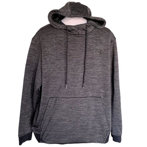 Under Armour Loose Fit Hoodie Heathered Gray Sz L - Picture 1 of 9
